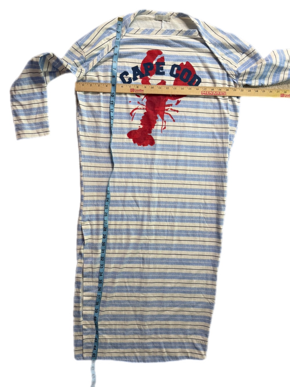 Free People x Ragabond Studio Cape Cod Lobster Graphic Stripe coverup XS - Picture 7 of 13